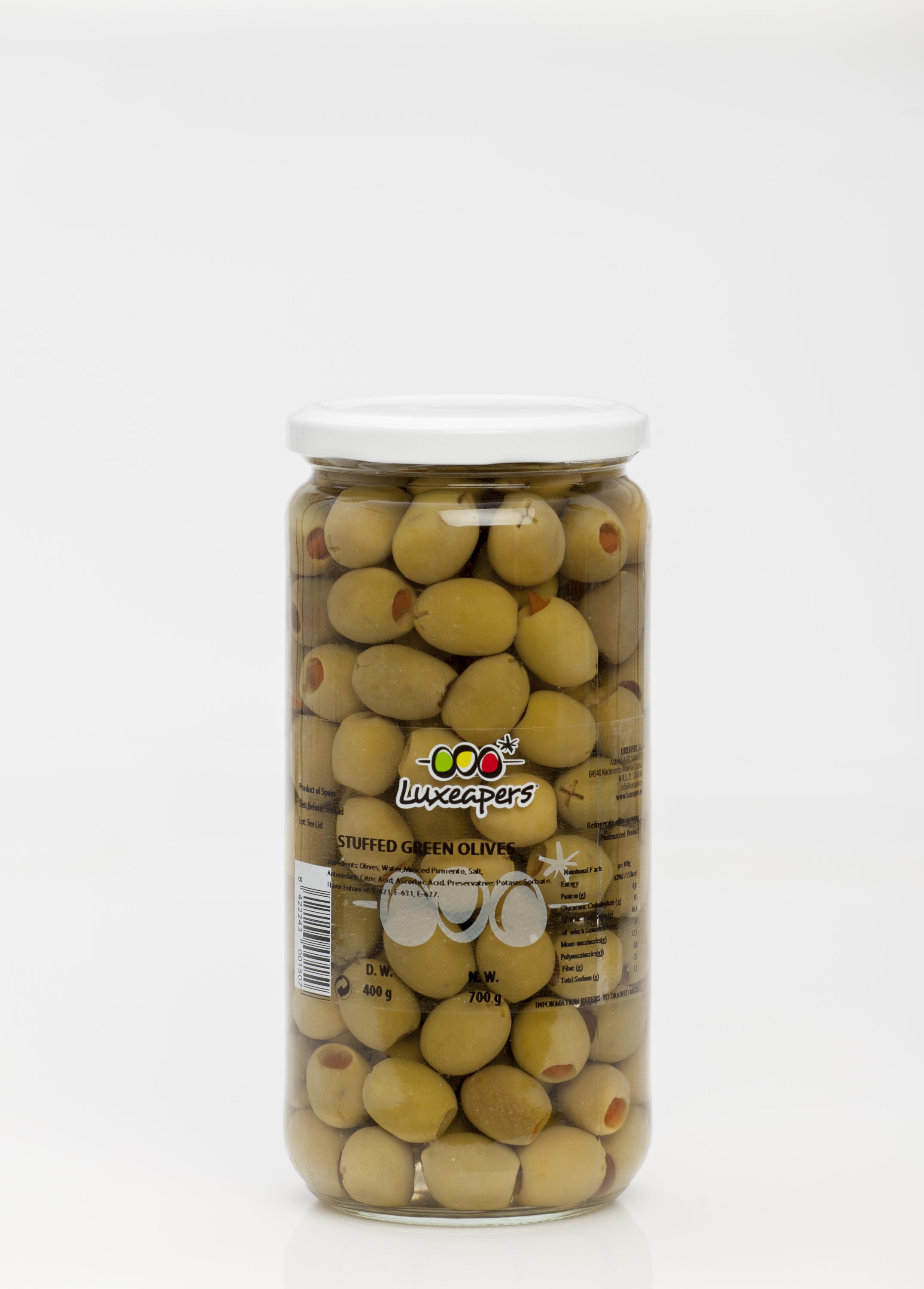 Aceitunas Verdes Rellenas de Pimiento