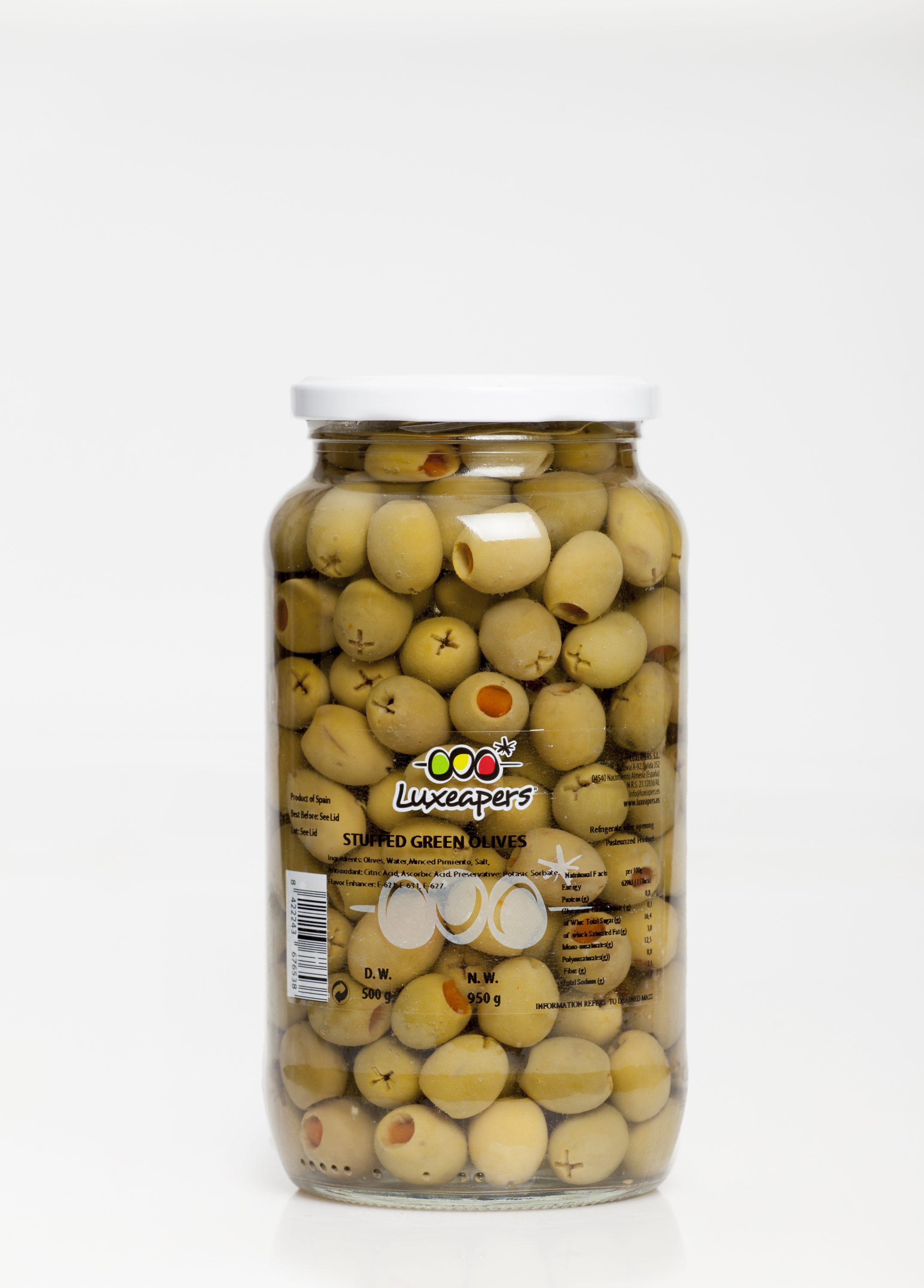 Aceitunas Verdes Rellenas de Pimiento