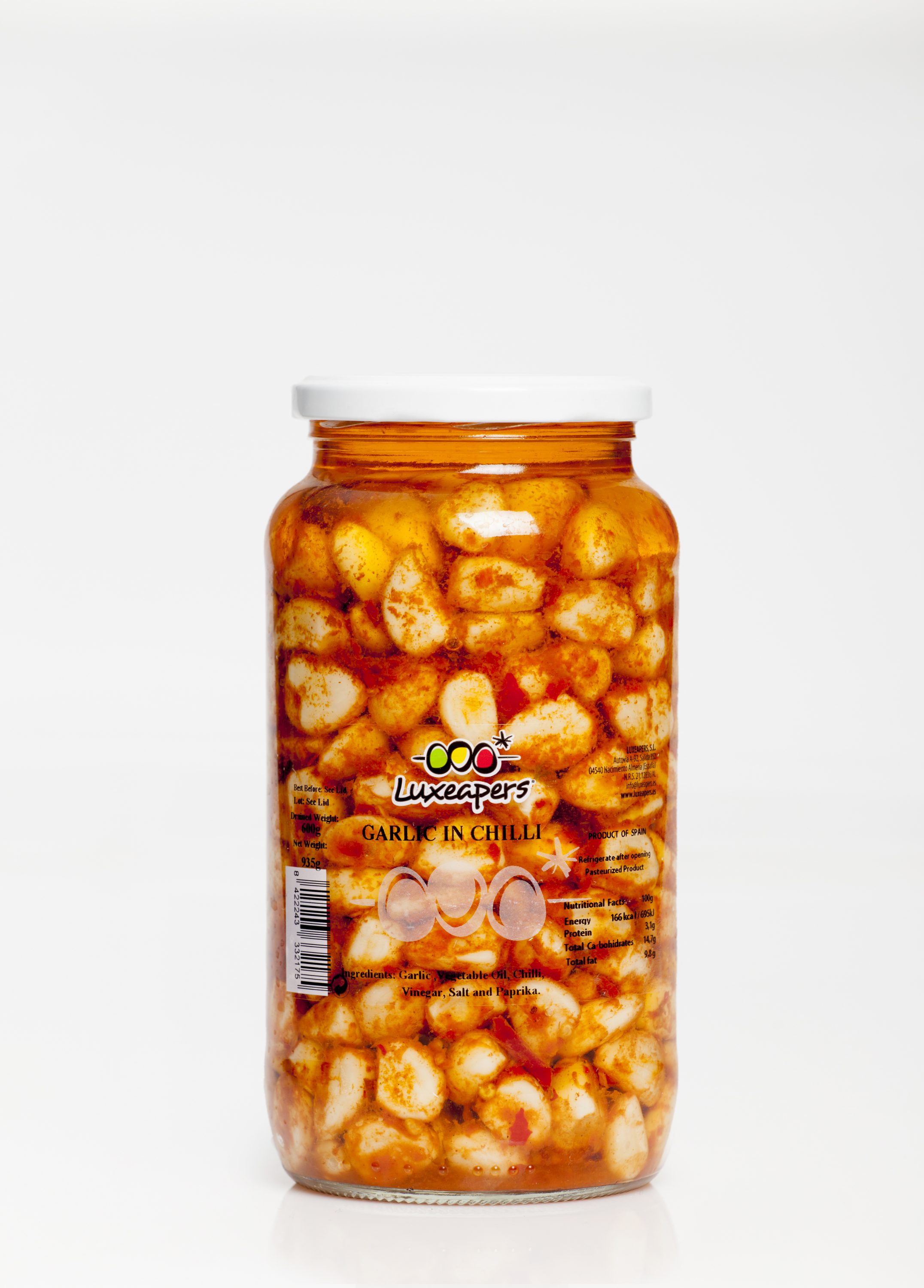Dientes de Ajo en Aceite con Guindilla
