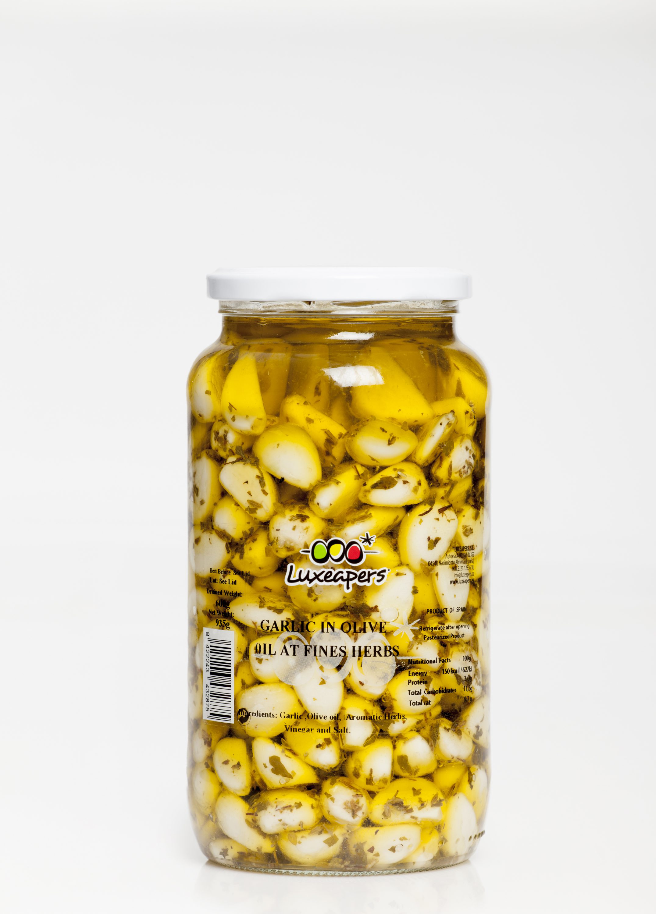 Dientes de Ajo en Aceite con Hierbas